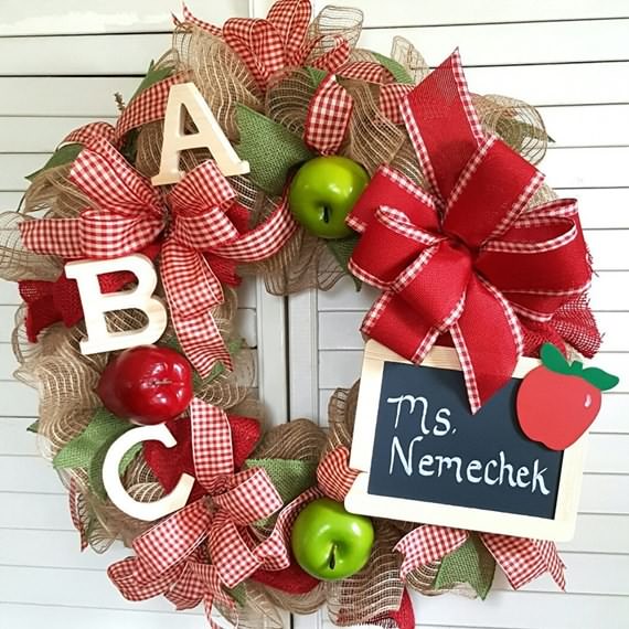 Amazing Back To School Wreaths, Back To School Wreaths, School, Wreaths, School Wreaths