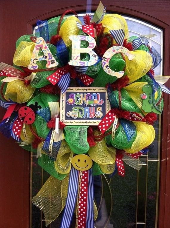 Amazing Back To School Wreaths, Back To School Wreaths, School, Wreaths, School Wreaths