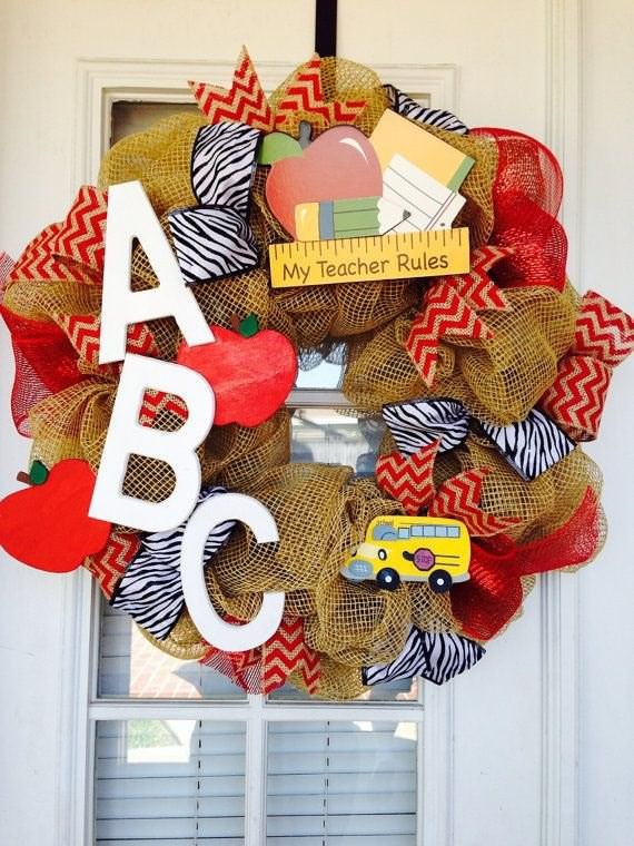 Amazing Back To School Wreaths, Back To School Wreaths, School, Wreaths, School Wreaths