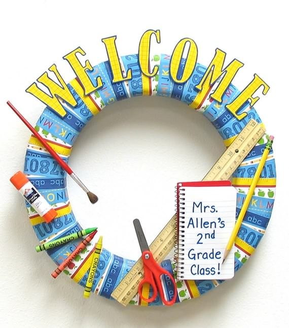 Amazing Back To School Wreaths, Back To School Wreaths, School, Wreaths, School Wreaths