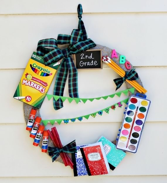 Amazing Back To School Wreaths, Back To School Wreaths, School, Wreaths, School Wreaths