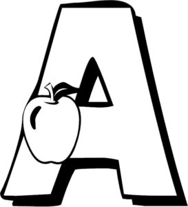 Best Coloring Pages Of Alphabet Letter A | 4 UR Break - Family ...