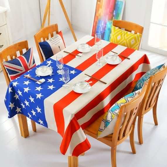 4th Of July Patriotic Tablecloth , 4th Of July , Patriotic , Tablecloth , Patriotic Tablecloth , Independence Day, Independence Day Tablecloth