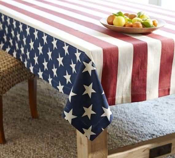 4th Of July Patriotic Tablecloth , 4th Of July , Patriotic , Tablecloth , Patriotic Tablecloth , Independence Day, Independence Day Tablecloth