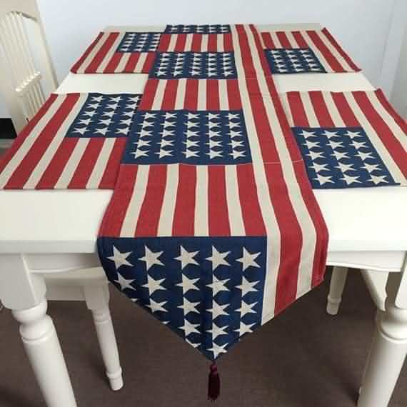 4th Of July Patriotic Tablecloth , 4th Of July , Patriotic , Tablecloth , Patriotic Tablecloth , Independence Day, Independence Day Tablecloth