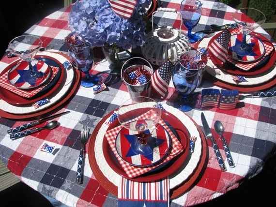 4th Of July Patriotic Tablecloth , 4th Of July , Patriotic , Tablecloth , Patriotic Tablecloth , Independence Day, Independence Day Tablecloth