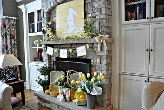 Best Easter Fireplace Decorating Ideas , Easter Fireplace Decorating Ideas , Easter , Fireplace Decorating Ideas , Fireplace , Decorating Ideas