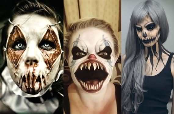 Creepy halloween makeup ideas, halloween makeup ideas , Creepy halloween makeup , halloween makeup , halloween ideas , Halloween , Creepy Halloween