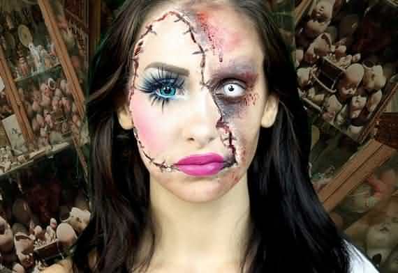 Creepy halloween makeup ideas, halloween makeup ideas , Creepy halloween makeup , halloween makeup , halloween ideas , Halloween , Creepy Halloween