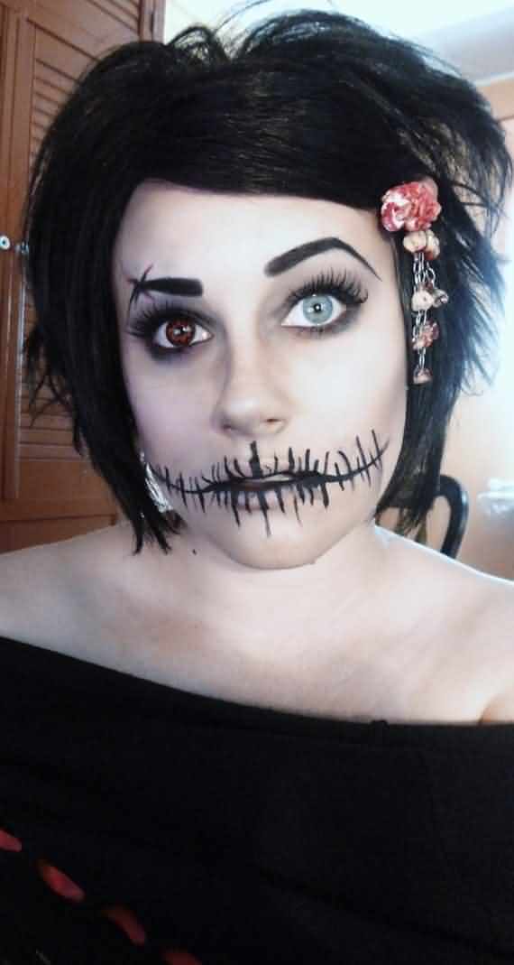 Creepy halloween makeup ideas, halloween makeup ideas , Creepy halloween makeup , halloween makeup , halloween ideas , Halloween , Creepy Halloween