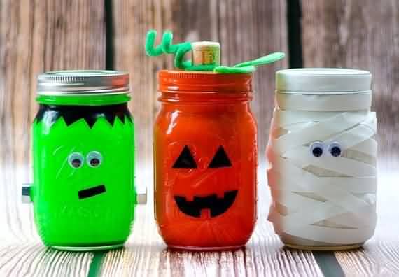 Recycling Jars Ideas For Halloween, Recycling Jars , Halloween , jars, Recycling, Recycling Jars For Halloween