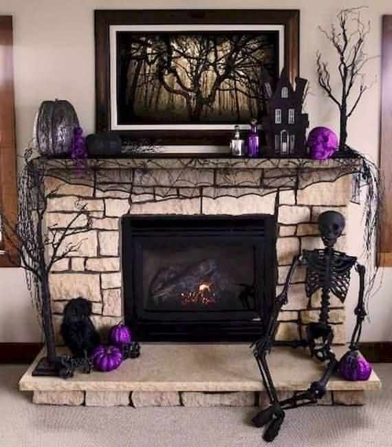 Unforgettable Halloween Fireplace Mantel Decorating Ideas , Halloween Fireplace Mantel Decorating Ideas , Unforgettable Halloween Fireplace , Fireplace Mantel Decorating Ideas , Halloween , Unforgettable Halloween Fireplace Mantel , Unforgettable Halloween Fireplace Mantel Decorating , Unforgettable Halloween