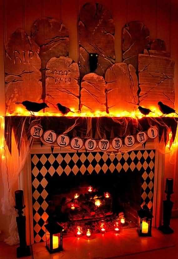 Unforgettable Halloween Fireplace Mantel Decorating Ideas , Halloween Fireplace Mantel Decorating Ideas , Unforgettable Halloween Fireplace , Fireplace Mantel Decorating Ideas , Halloween , Unforgettable Halloween Fireplace Mantel , Unforgettable Halloween Fireplace Mantel Decorating , Unforgettable Halloween