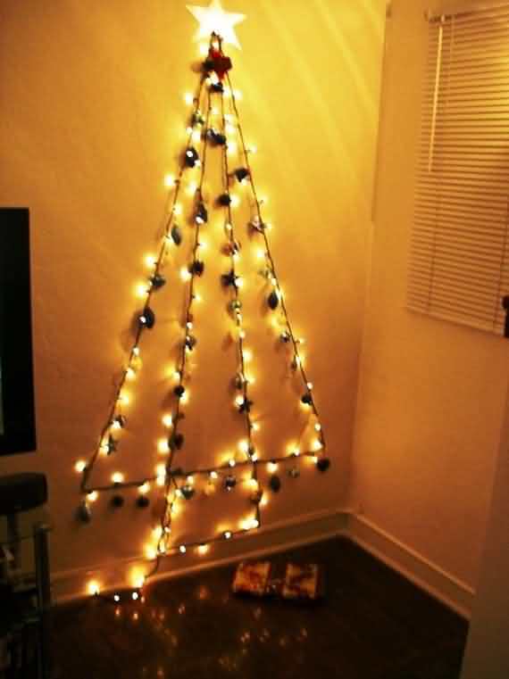 wall christmas tree decorating ideas, wall christmas tree, decorating ideas, christmas tree, Christmas, tree, wall 