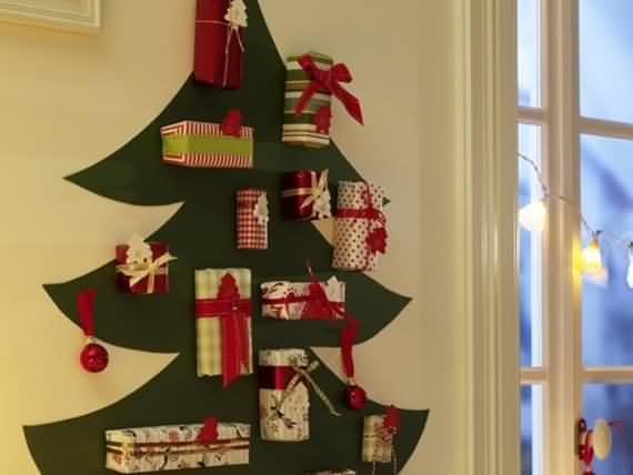 wall christmas tree decorating ideas, wall christmas tree, decorating ideas, christmas tree, Christmas, tree, wall 