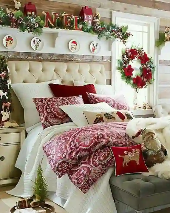 Best Interior Home Spaces For Christmas, Interior Home Spaces For Christmas, Interior Home Spaces, Christmas, Home Spaces For Christmas, Bedrooms, Bed, rooms